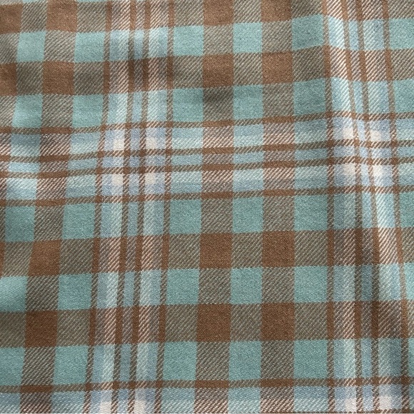 TALBOTS Candied Blue Multi Charming Plaid Wool Blend Skirt 10P Classic Winter - Picture 3 of 11